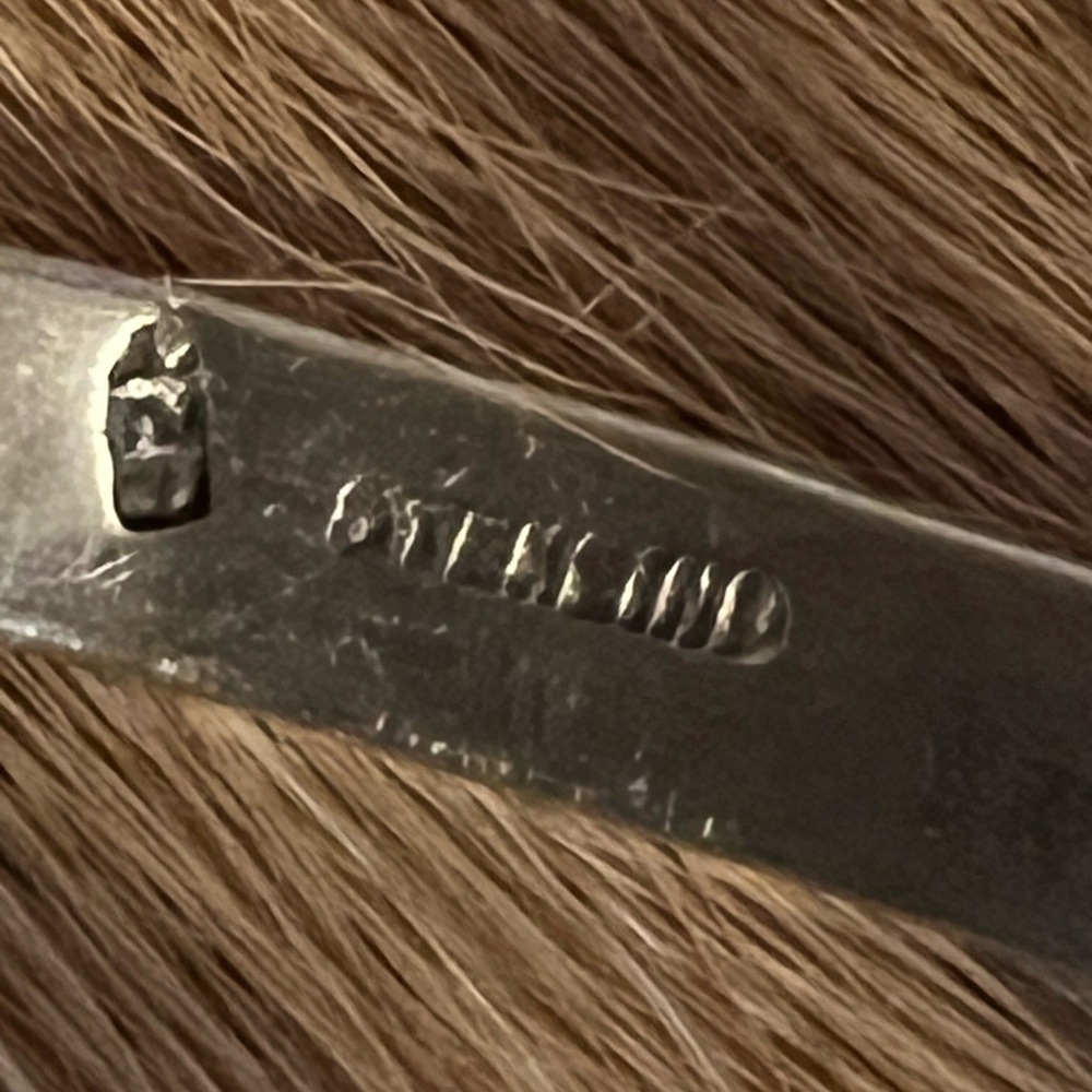 Beautiful Native Sterling Silver Bangle - image 8